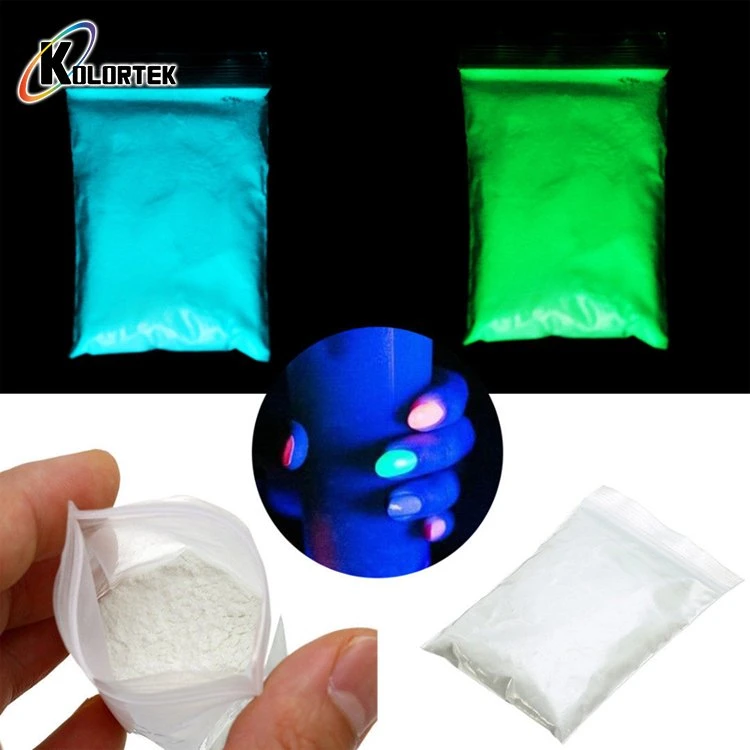 Waterproof Aluminate Powder Glowing in The Dark Photoluminescent Pigment